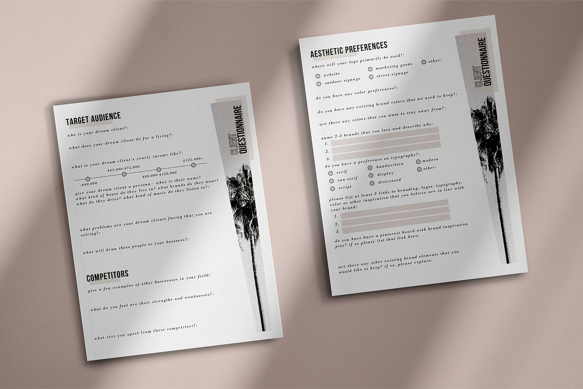 Branding Client Questionnaire, a Branding & Logo Template by Ryen Creative (Photo 2 of 5)
