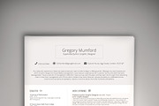 August CV/Resume (PSD + WORD DOC), a Resume Template by Valeur Design (Thumbnail 1 of 2)