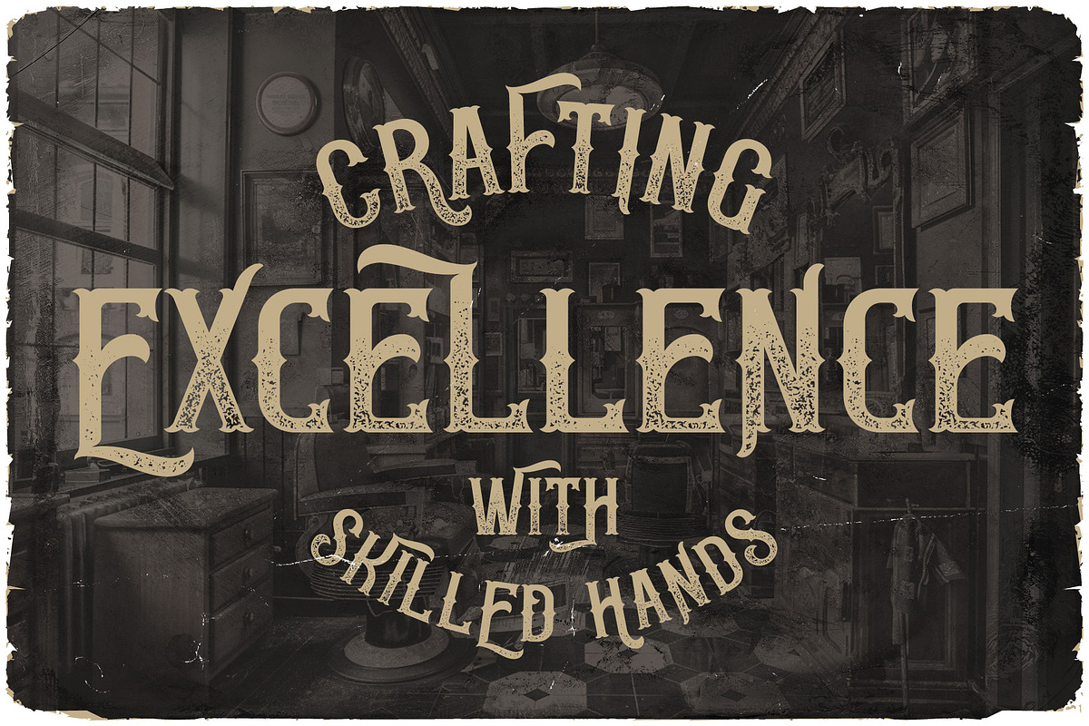Craftman Vintage Label Font, a Serif Font by JumboDesign (Photo 2 of 6)