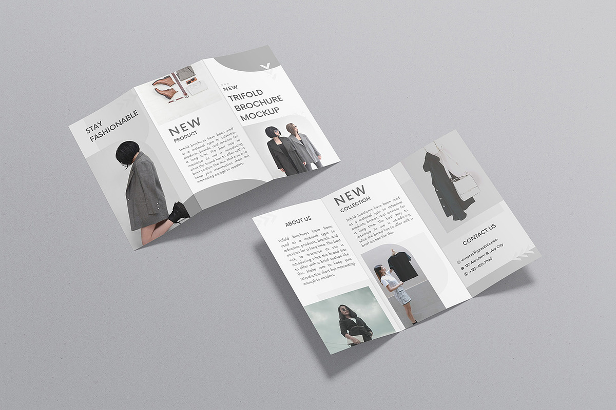 Trifold Brochure Mockup, a Product Mockup by graphicsecond