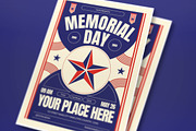 Cream Bold Memorial Day Flyer Set, a Flyer Template by graphicook (Thumbnail 2 of 3)