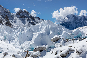 Khumbu Glacier. Everest Base Camp.