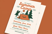 Retro Summer Camp Event Flyer, a Flyer Template by Guuver (Thumbnail 3 of 3)