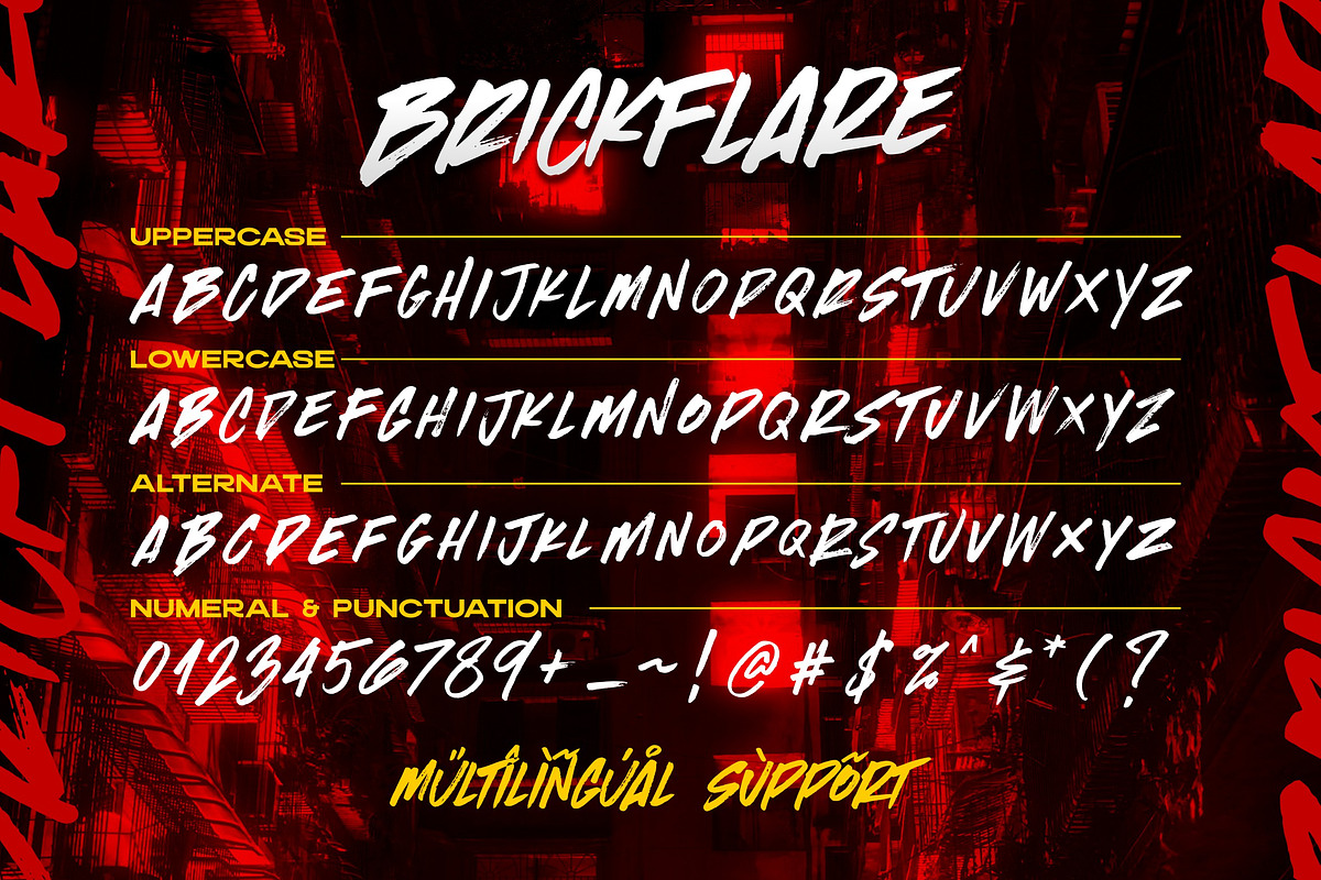 Brickflare - Display Brush, a Blackletter Font by ErgibiStudio (Photo 9 of 9)