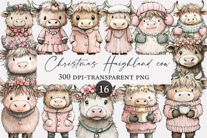Cute Coquette Christmas Haighland, an Illustration by Designworld