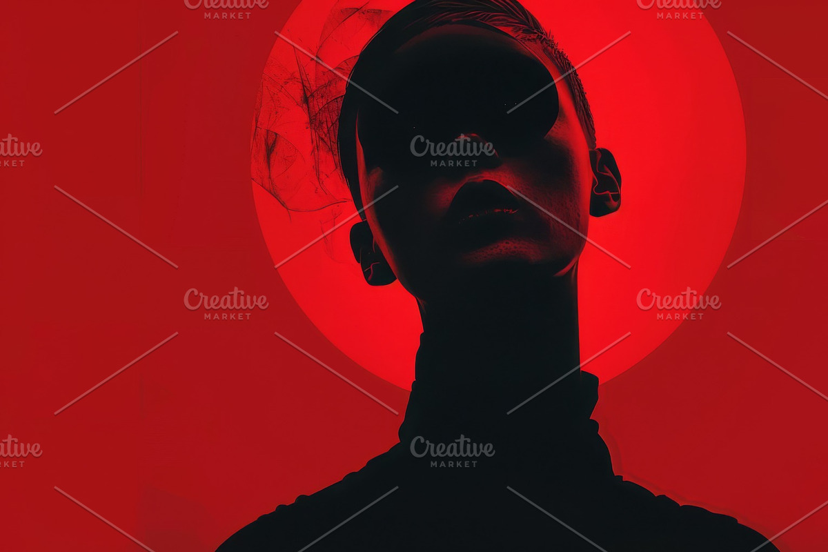 A modern and edgy layout, a Person Illustration by Handmadefont