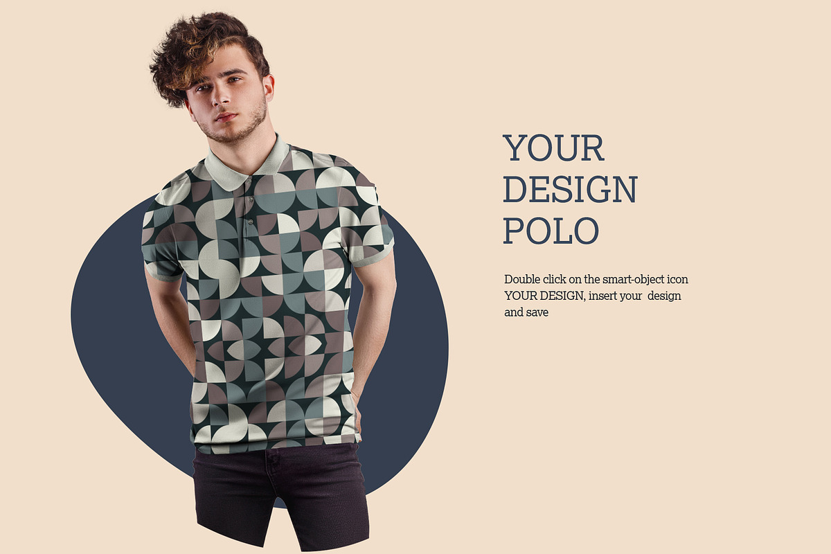 8 Men's Polo Mockups, a Shirt Mockup by Grow Design Craft Studio (Photo 6 of 7)