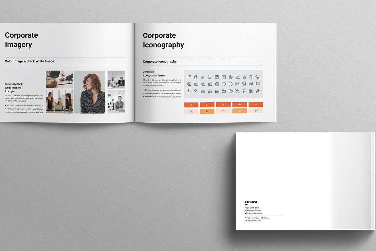Brand Guidelines Template Landscape, a Brochure Template by Work-Envance (Photo 7 of 9)