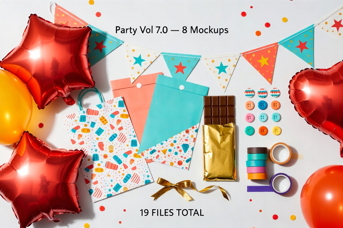 Cosmetic Foil Party Packaging Mockup, a Packaging Mockup by Dreamanart (Photo 3 of 3)