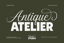 Antique Atelier - A Font Duo