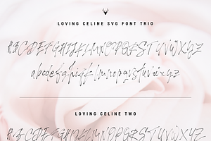 LovingCeline SVG Script Brush Font