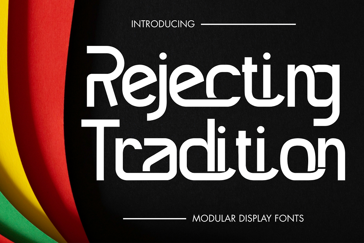 Rejecting Tradition Font, a Sans Serif Font by 177Studio (Photo 1 of 8)