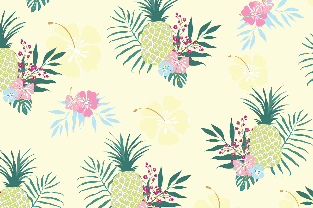 Hawaii seamless pattern set, a Pattern Graphic by narinadraban (Photo 7 of 9)