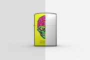 Metallic Lighter Mockup - 8 views, a Merchandise Mockup by Illusiongraphic (Thumbnail 10 of 21)