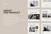 Black Minimalist Canva Template, a Social Media Template by Moodwave Studio (Thumbnail 2 of 9)