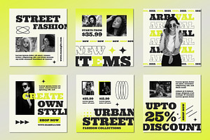 Street Fashion Social Media Post, a Social Media Template by ContestDesign