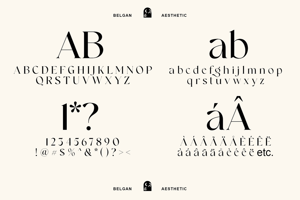Belgan Aesthetic, a Serif Font by INKSUN™ (Photo 12 of 16)