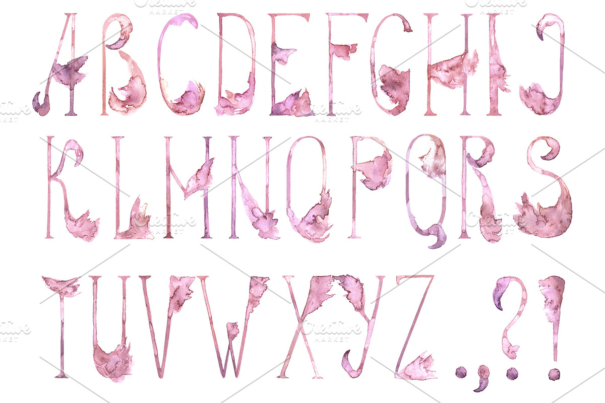 -20% Tender Flamingo Alphabet, an Illustration by Cat In Colour (Photo 5 of 10)
