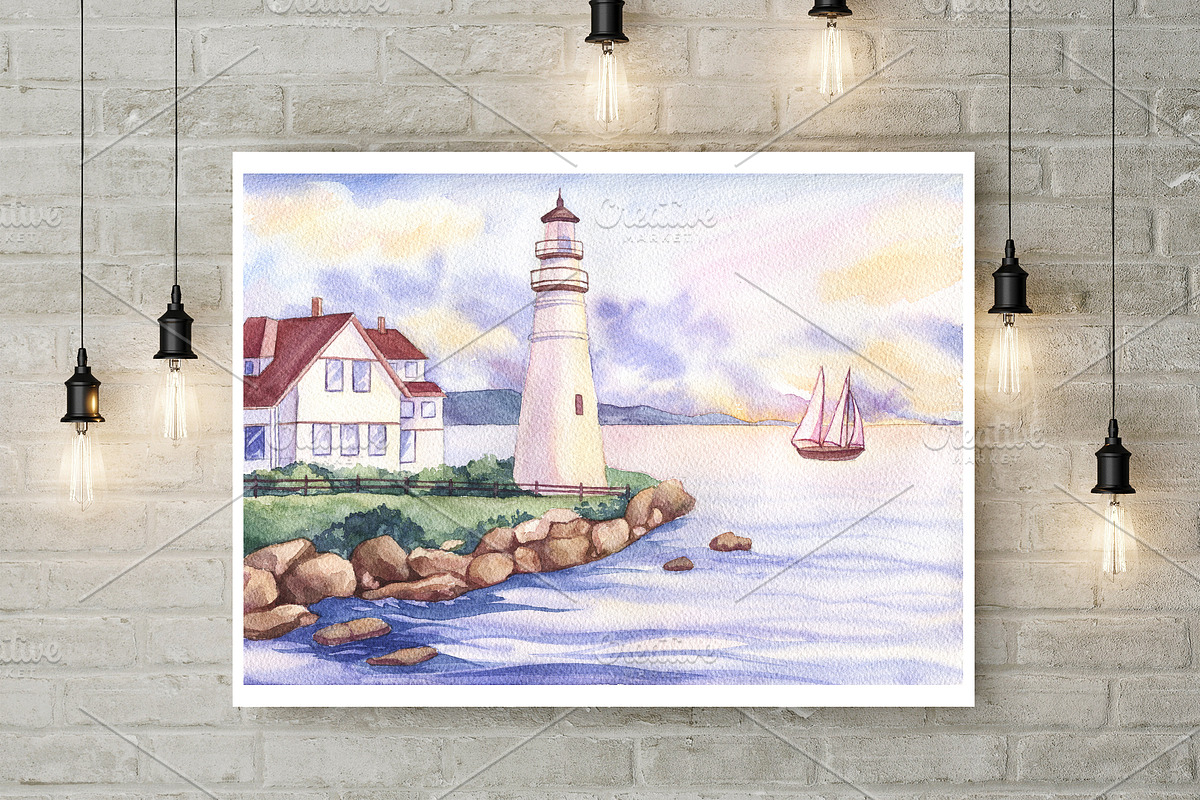 Watercolor Seascapes, an Illustration by Irina Diasli (Photo 8 of 10)