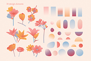 Flowers and shapes collection, an Object Graphic by Uniyok (Thumbnail 2 of 8)