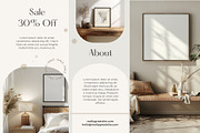 Neutral Interior Frame Mockup Canva, a Household Mockup by ARTOZEN DIGITAL (Thumbnail 4 of 15)