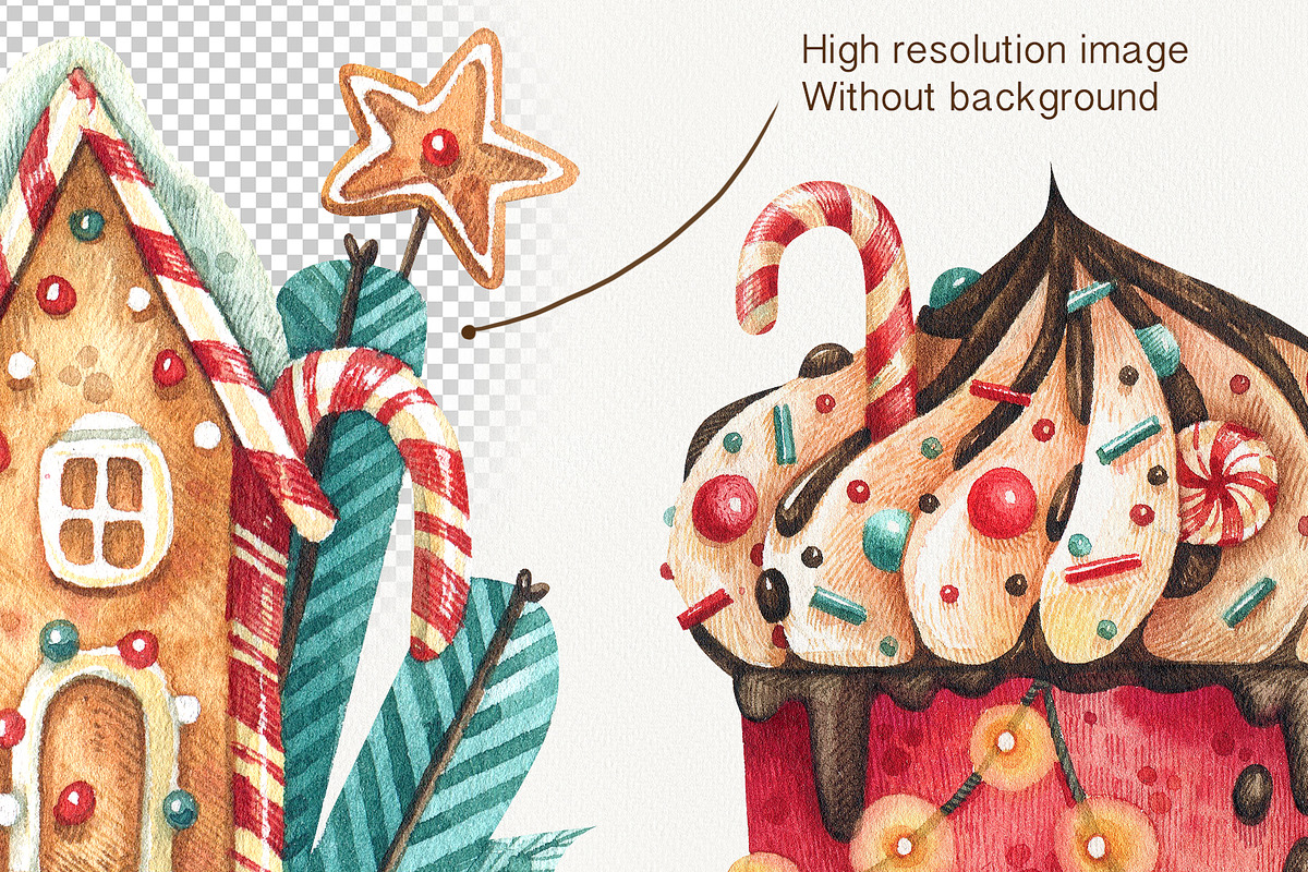 Magical Christmas, an Illustration by Watercolor by Tonia Tkach (Photo 3 of 6)