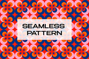 Geometric pattern with floral motif