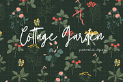 Cottage Garden. Floral & bows, a Pattern Graphic by PaperJamLab (Thumbnail 1 of 13)