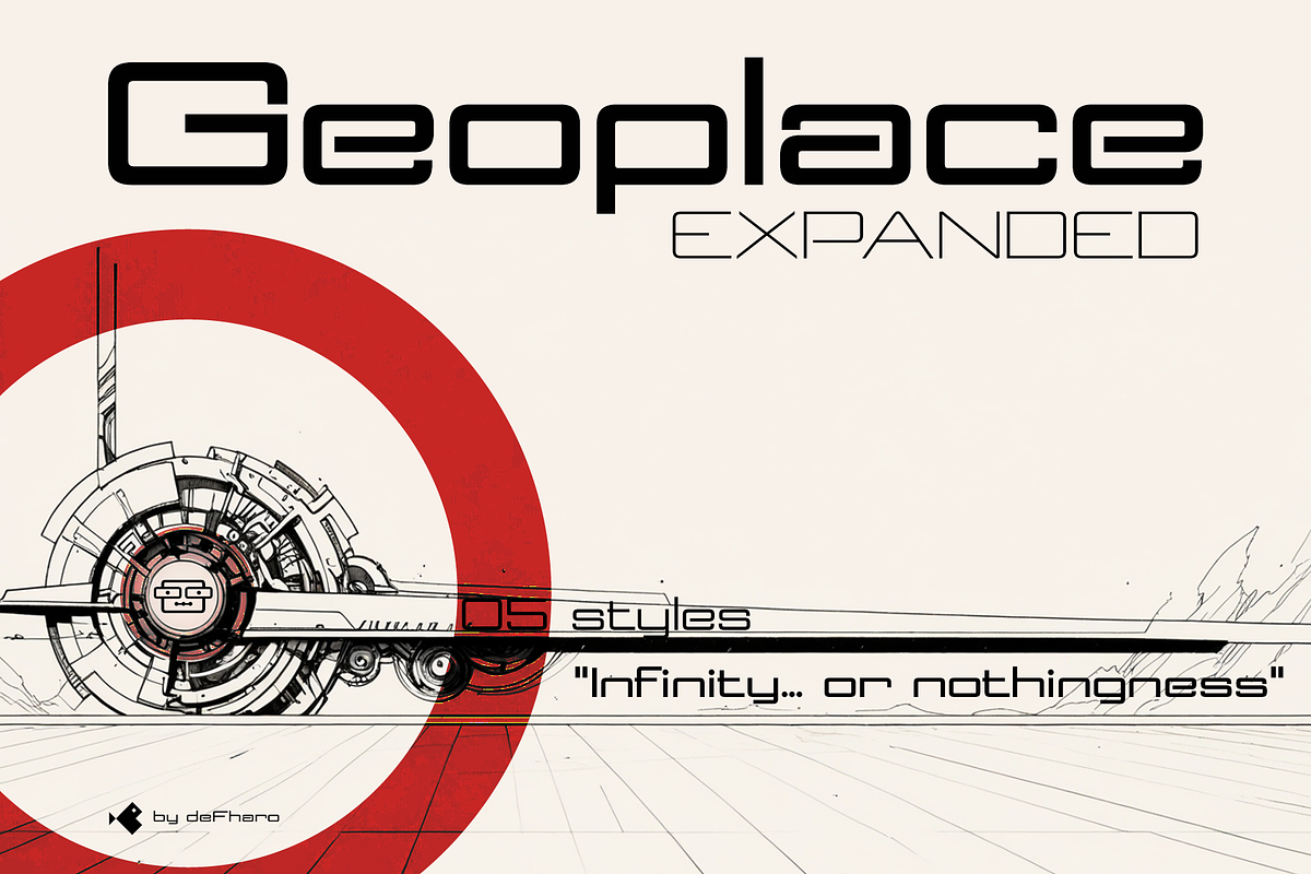 Geoplace Expanded -05 fonts, a Sans Serif Font by deFharo (Photo 6 of 13)