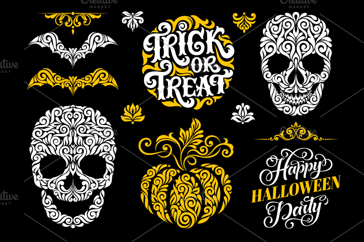 Halloween illustration | 13 elements, an Illustration by bariskina (Photo 1 of 4)