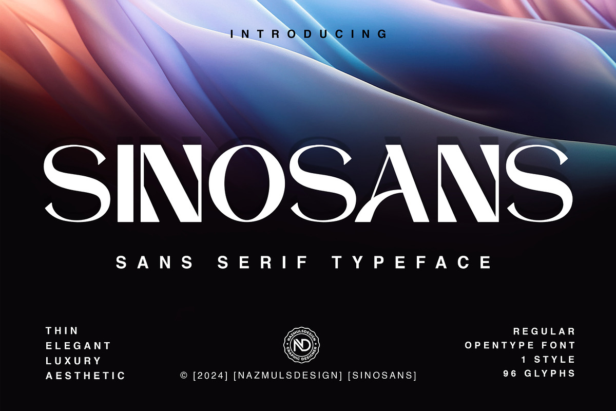 Sinosans | Sans Serif Typeface, a Sans Serif Font by NazmulsDesign (Photo 1 of 7)