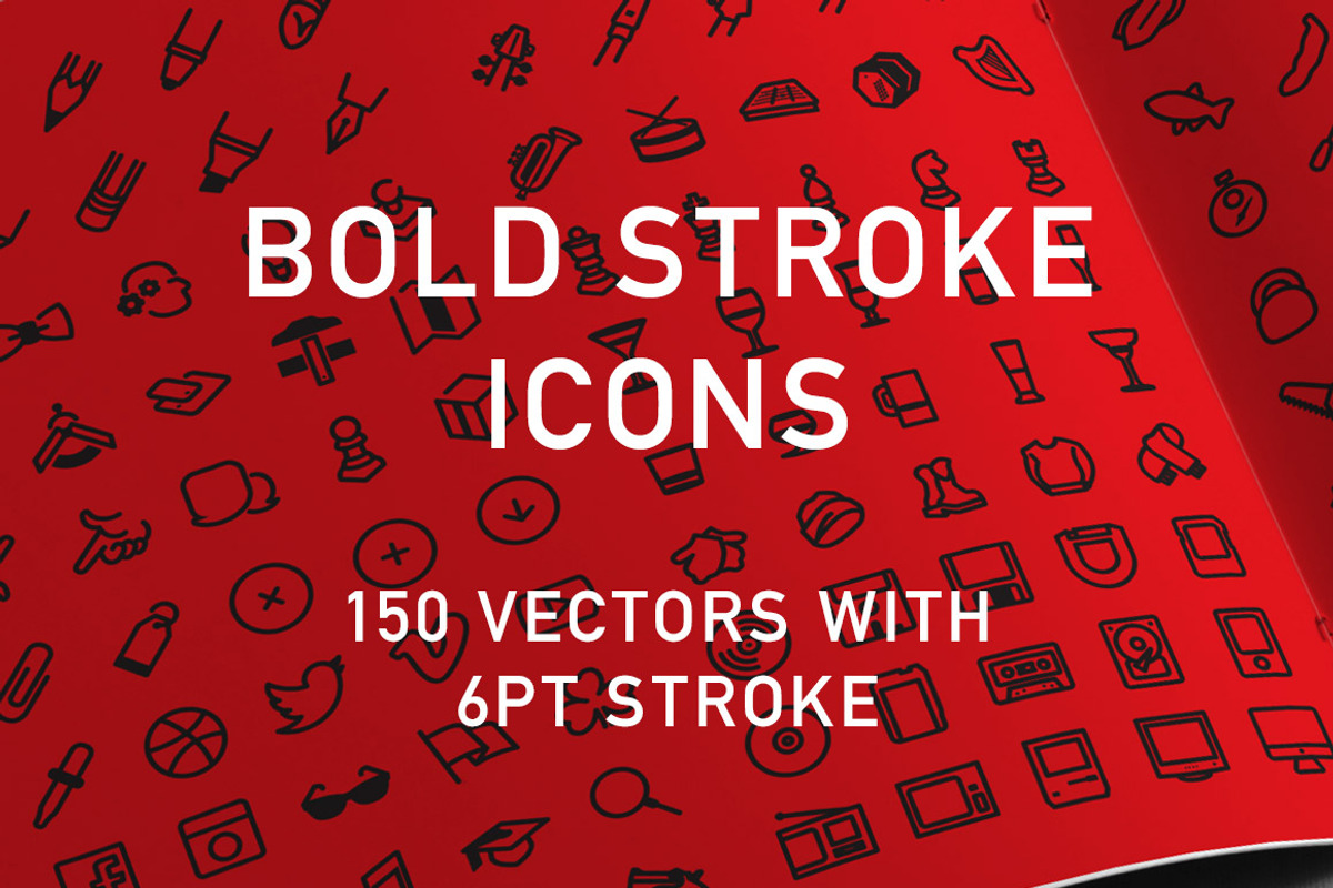 150 Bold Stroke Icons, an Icon by FACTOR[e] (Photo 1 of 3)
