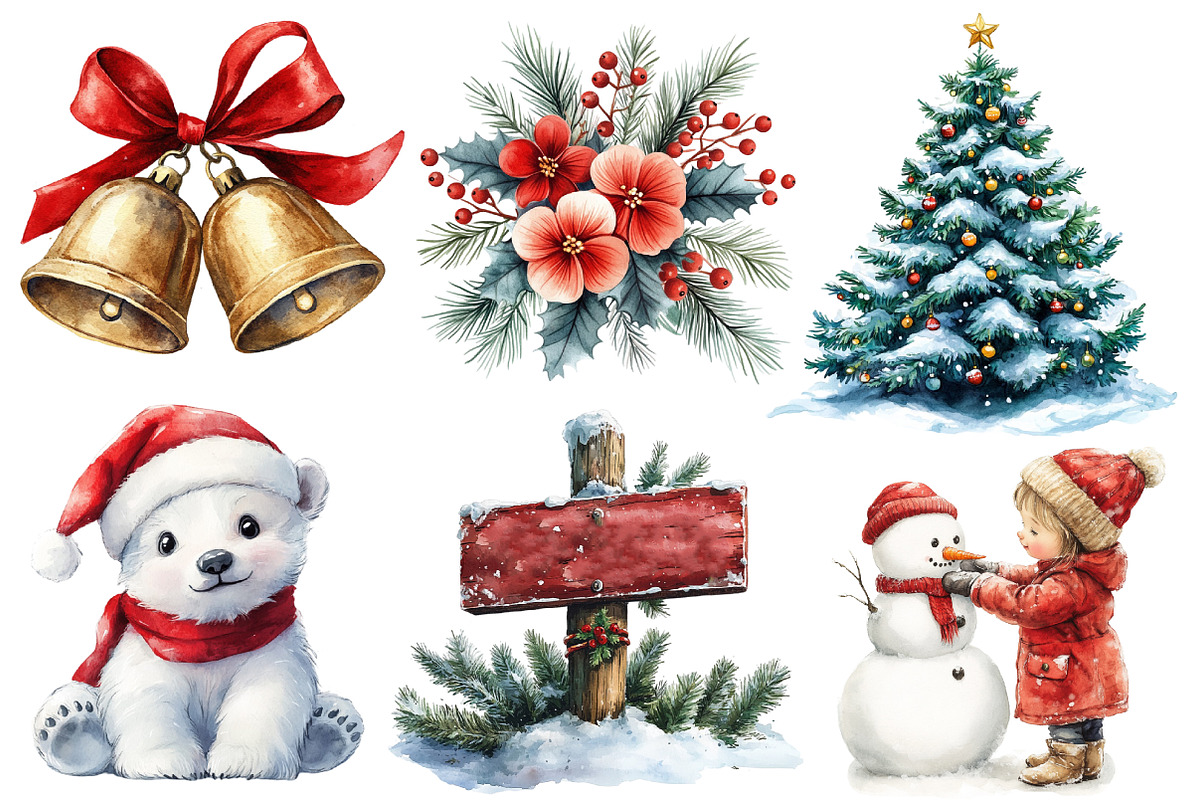Cute Sweet Christmas Sublimation, an Illustration by Designworld (Photo 5 of 6)