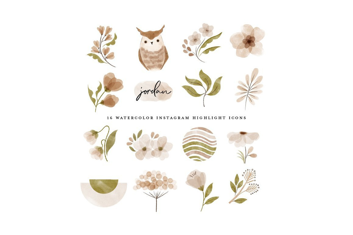 Watercolor woodland animal Clipart, an Animal Illustration by beatriceviyiwi (Photo 4 of 5)