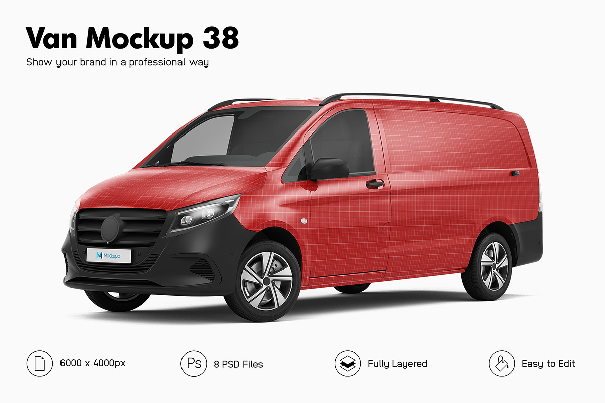 Van Mockup 38, an Advertising Mockup by Mockupix (Photo 1 of 12)