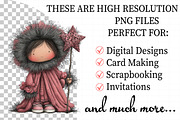 Whimsical Girl Clipart, an Illustration by Daily.Designs (Thumbnail 2 of 5)