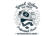 6 Vintage Motorcycles Badges, a Branding & Logo Template by PaperBat (Thumbnail 4 of 5)