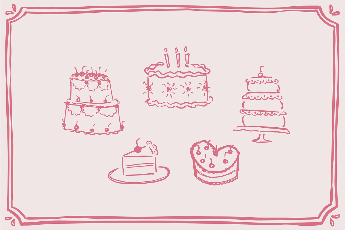 Assorted Cake Clipart!, an Illustration by Jordyn Grace Design (Photo 3 of 6)