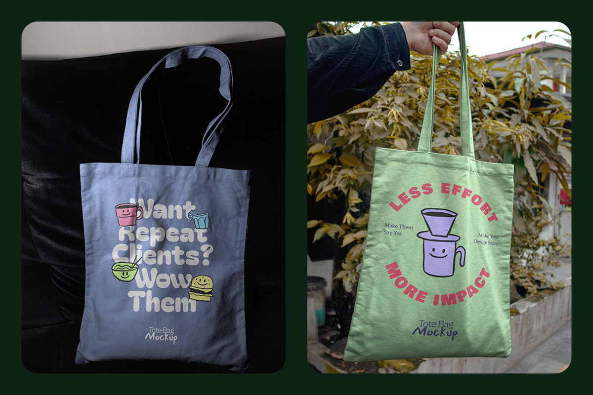 Tote Bag Mockup - VOL 2, a Merchandise Mockup by Simetrica Labs (Photo 2 of 3)