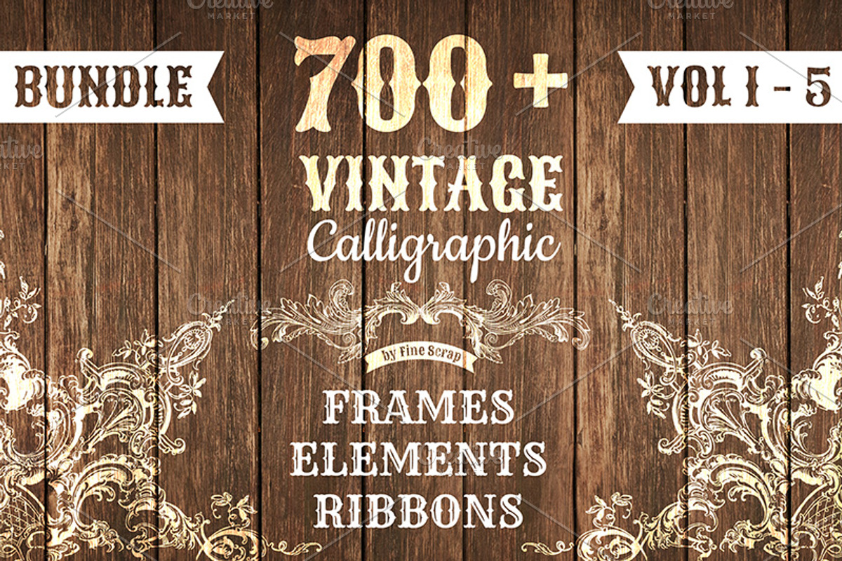 on SALE!! 700+ Vintage Bundle, a Decorative Illustration by Anna Studio (Photo 1 of 5)