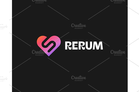 A Heart With Letter S Logo