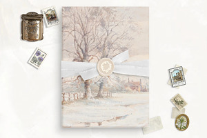 Winter Printable Vellum Overlay