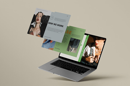 Laptop Screen Website Mockup, a Wearable Device Mockup by Tahtagraphic