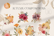 WARM AUTUMN watercolor collection, a Decorative Illustration by Yuliia Lashevska (Thumbnail 2 of 14)