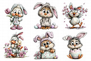 Easter Bunny Chick Clipart, an Illustration by Daily.Designs (Thumbnail 3 of 8)