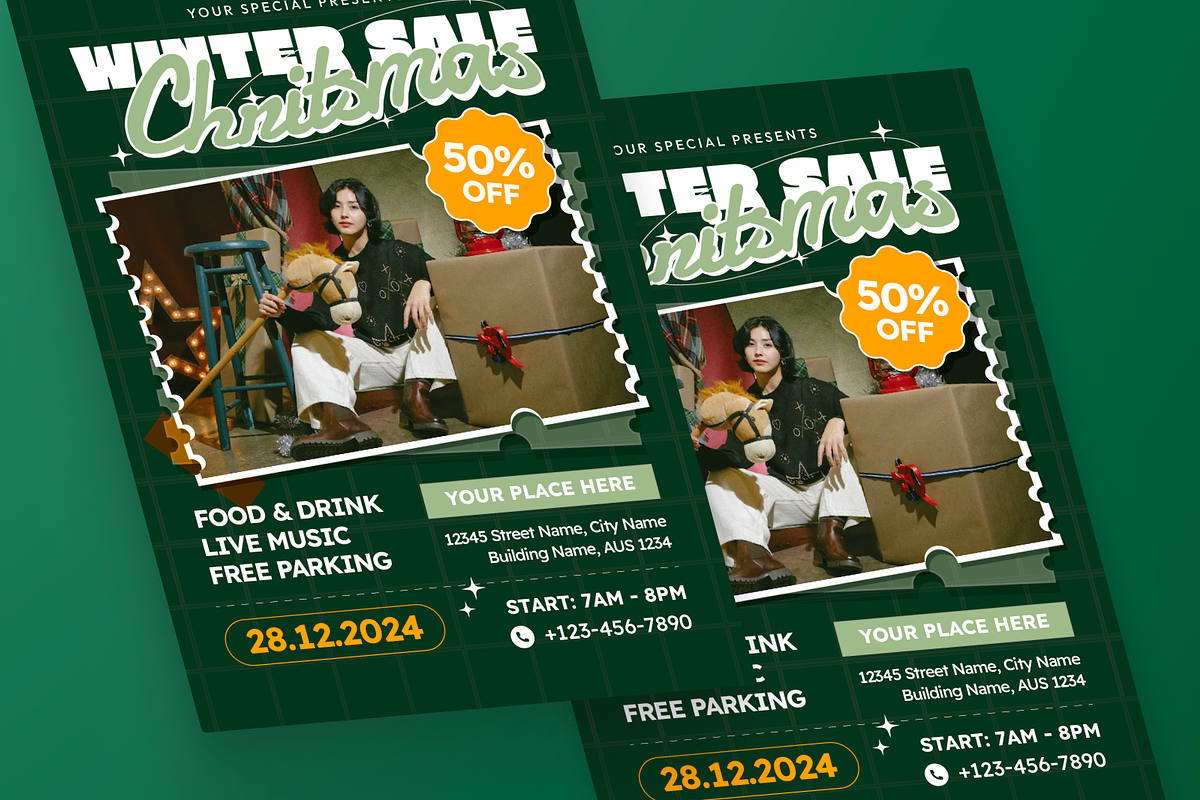 Winter Wonderland Sale Flyer, a Flyer Template by MMPixelCraft (Photo 5 of 6)