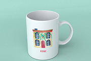 Watercolour Home Sweet Homes, an Illustration by Journal Haven (Thumbnail 3 of 3)