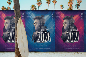 New Year Party, a Flyer Template by Human Made