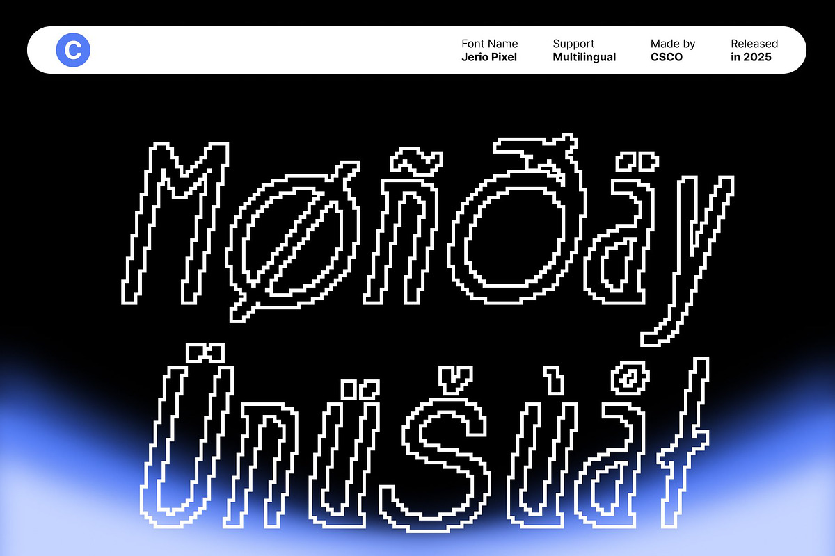 Jerio Pixel, a Sans Serif Font by Craft Supply Co. (Photo 6 of 8)