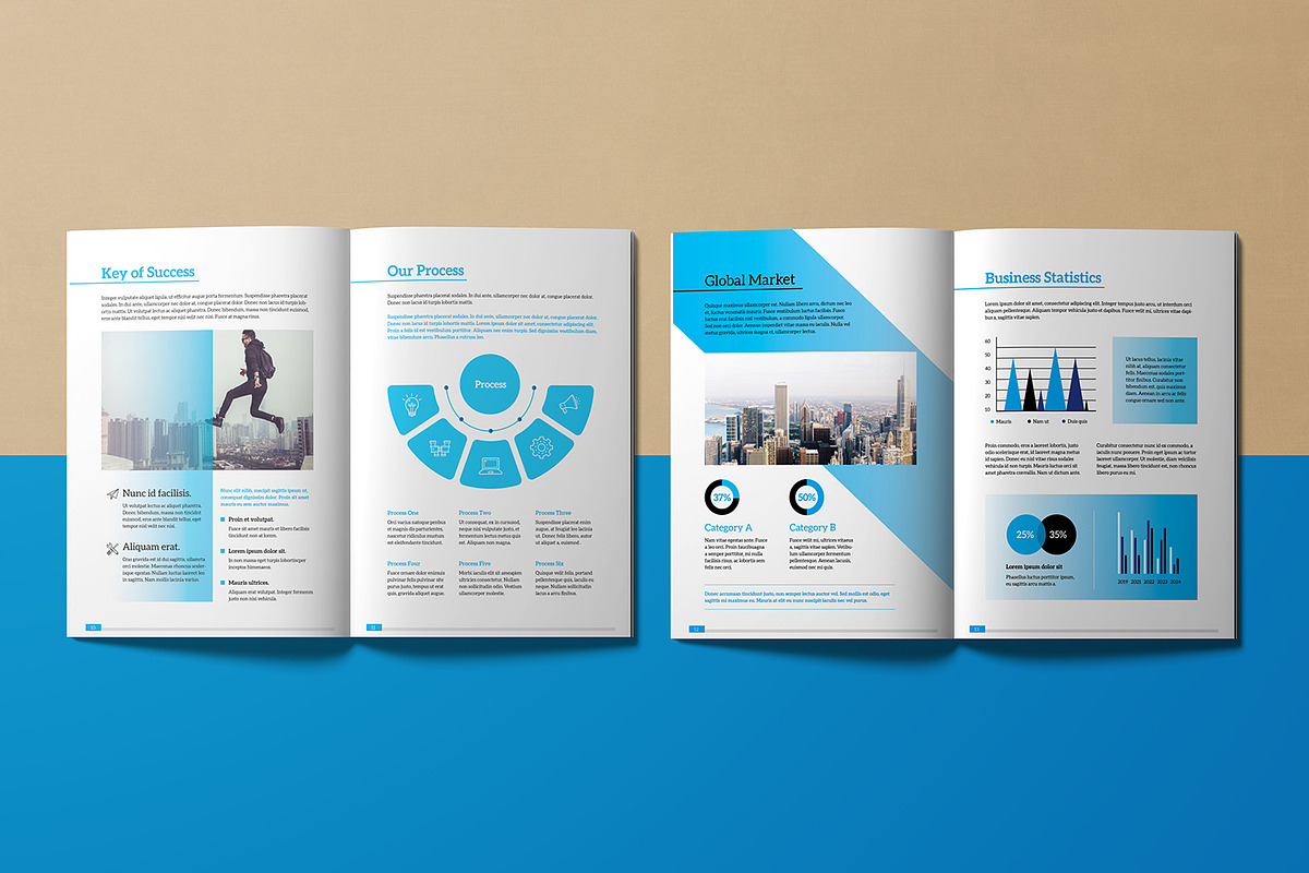 Annual Report Template, a Brochure Template by retrographix (Photo 4 of 6)